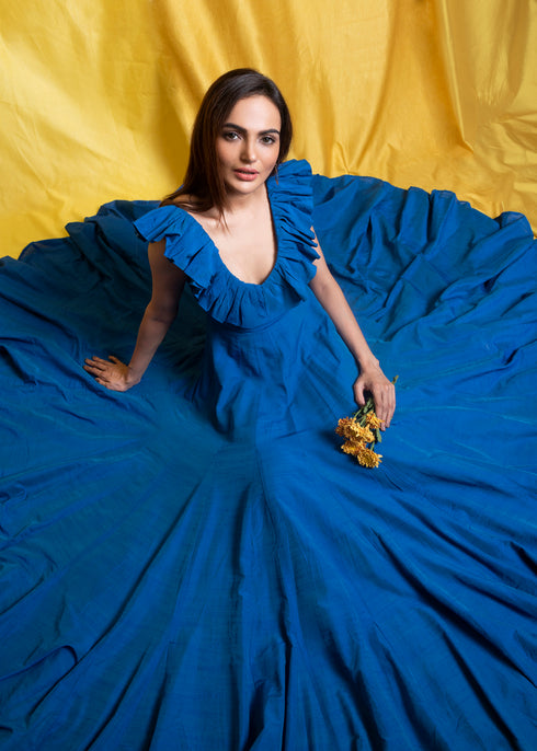 BLUE LONG GOWN